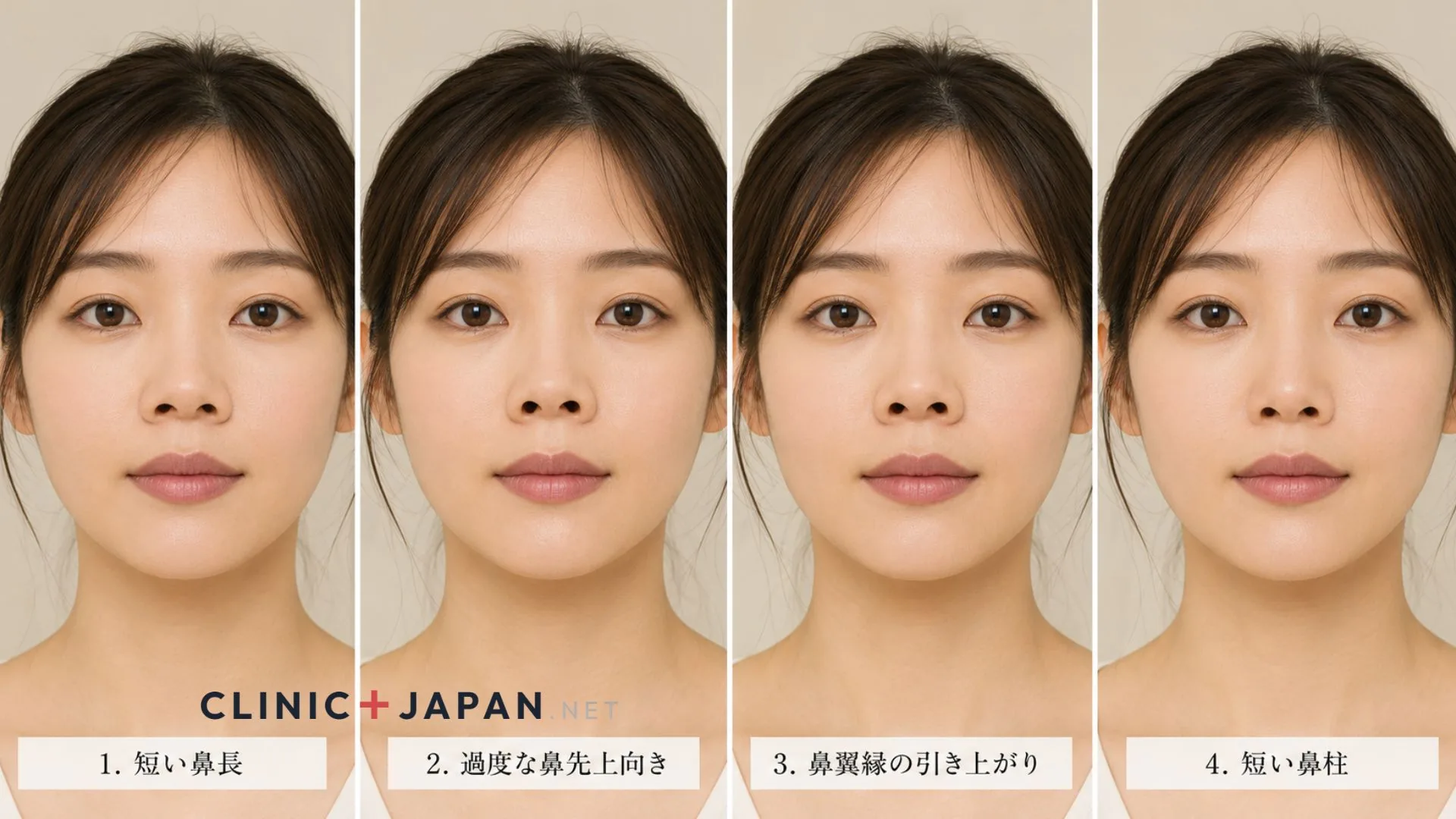 鼻の穴が正面から見える原因