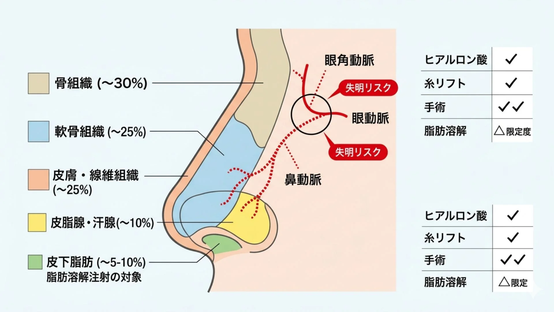 顔の脂肪溶解注射 部位別の適応